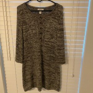 Style & Co Grey sweater dress size L